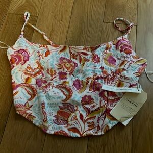 NWT crop colorful tank